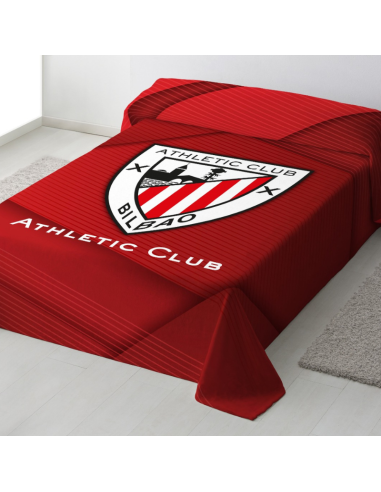 Manta Athletic Club de Bilbao para cama de 90. Tiene un tacto aterciopelado muy agradable. Medida de 160x240