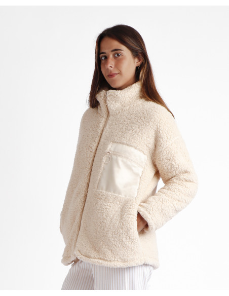 Bata Mujer Corta Borreguito 57541