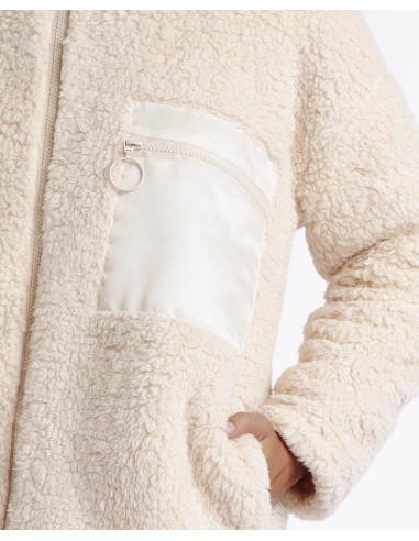 Bata Mujer Corta Borreguito 57541