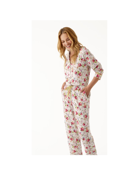 Pijama mujer verano largo floral