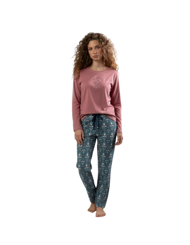 Pijama Mujer Invierno Estampado 64749