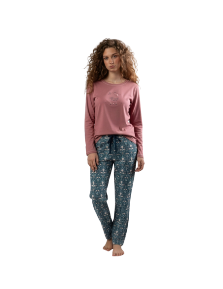Pijama Mujer Invierno Estampado 64749