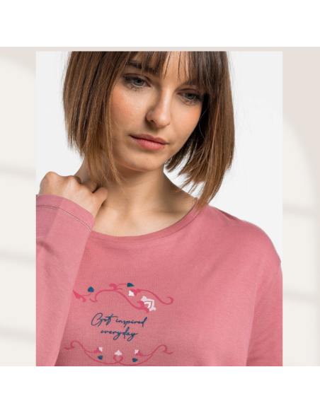 Pijama Mujer Invierno Estampado 64749