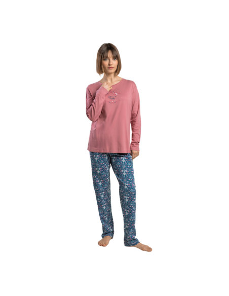 Pijama Mujer Invierno Estampado 64749