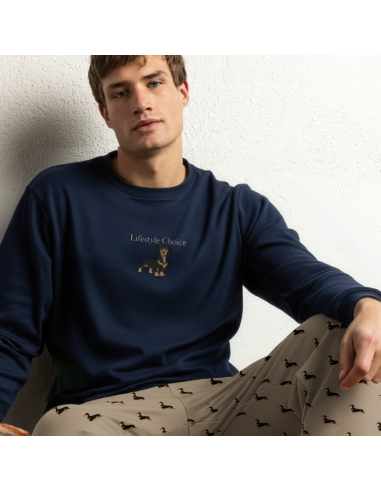 Pijama Hombre Invierno 64808 Perrito