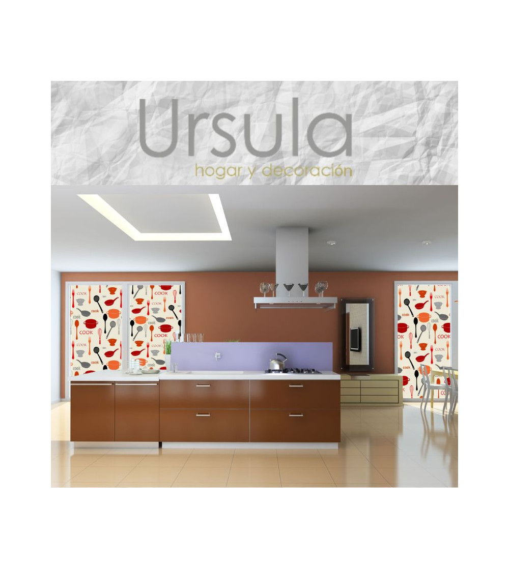 Cortina estores de tejido