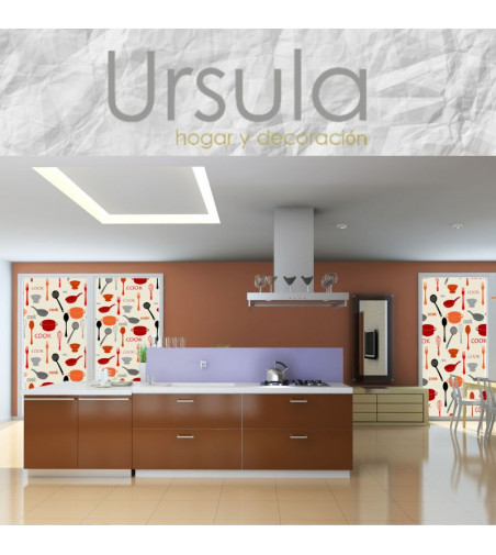 Cortina estores de tejido