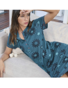 Camisola Mujer estampada de flores y estrellas