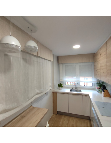 Cortina estores de tejido