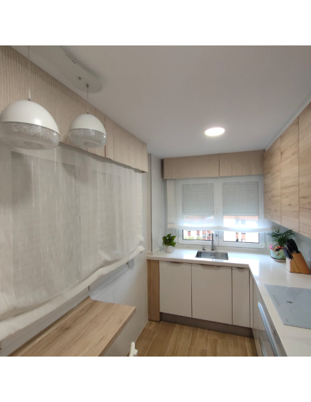 Cortina estores de tejido